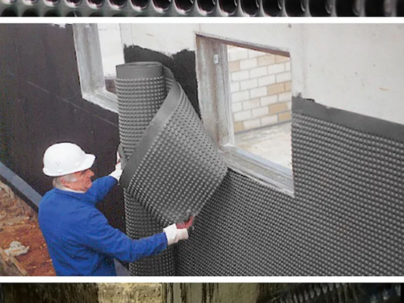 Muovinen 2 m 3 m 4 m 5 m Dimple PE HDPE -vedenpuhdistuslevyn tuotantolinja